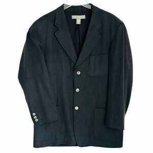Tori Richard Mens Silk Blazer Jacket Size‎ L Monogram Buttons 3 Button Altered